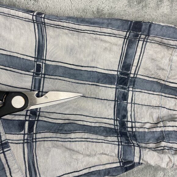 Tommy Bahama Mens 100% Silk Tropical Trees Striped AOP Camp Hawaiian Shirt XL - Picture 6 of 10